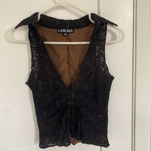 I AM GIA lace top